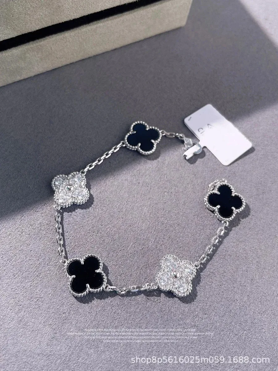 Van Cleef & Arpels Alhambra Black & Silver Bracelet