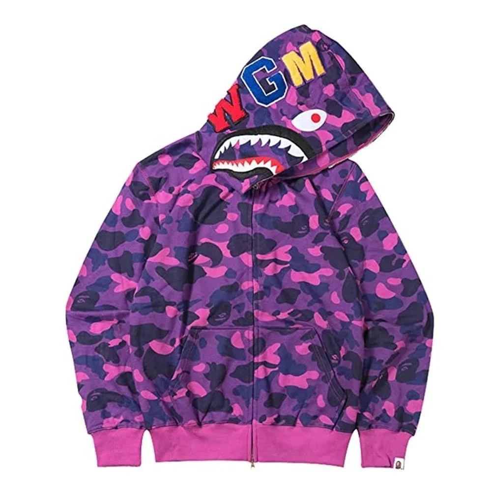 A Bathing Ape Purple Camo Hoodie