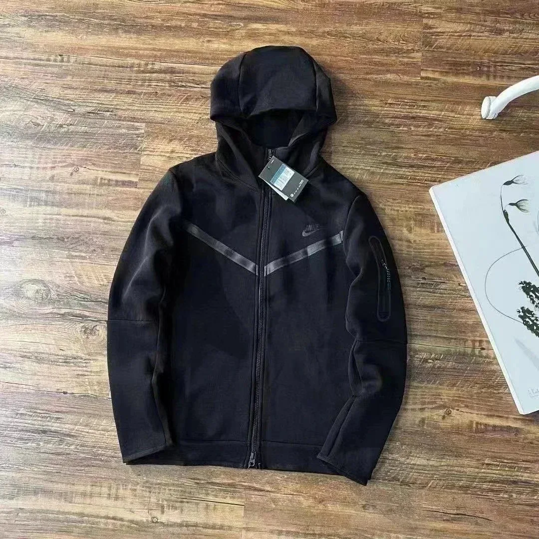 Nike Tech Fleece Black Hoodie Jacket