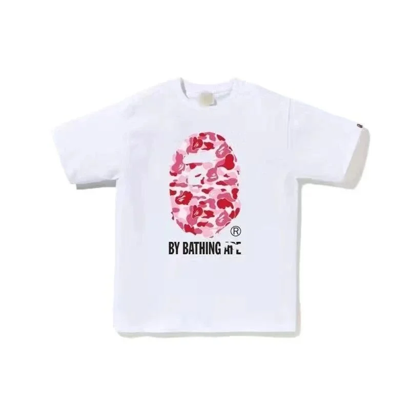 A Bathing Ape White Pink Camo T-Shirt